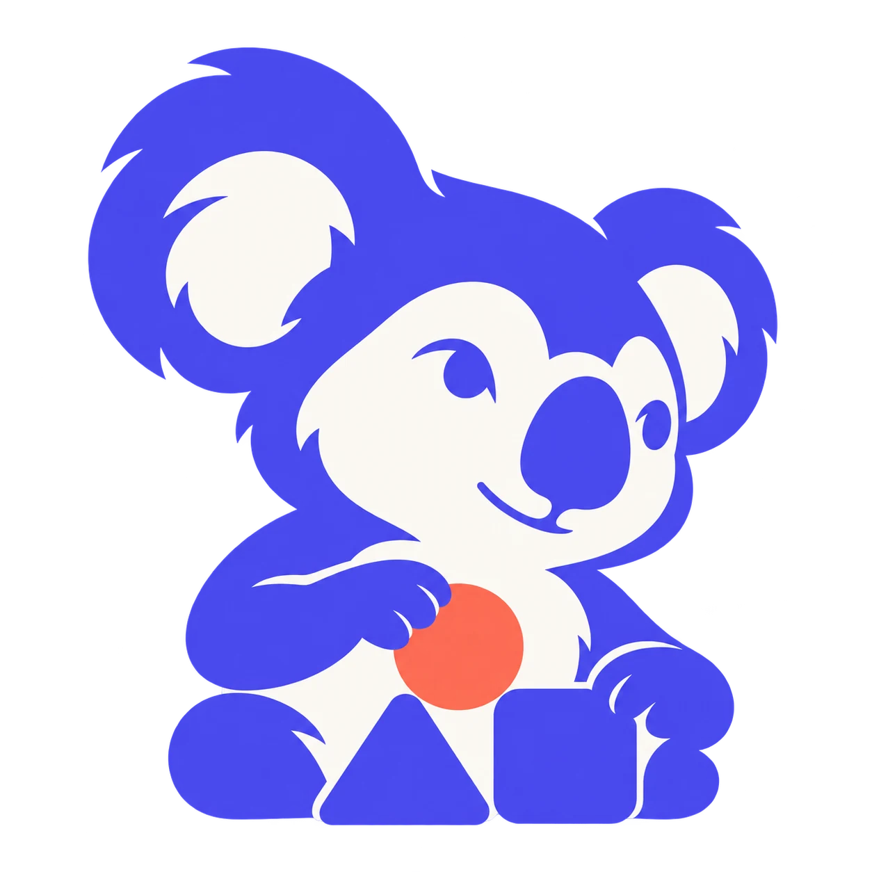 Koala assemblant des formes